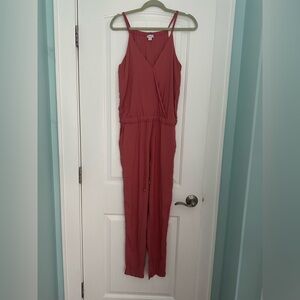 Splendid Sienna Crepe Sleeveless V-Neck Jumpsuit - size XS EUC (see measurement)
